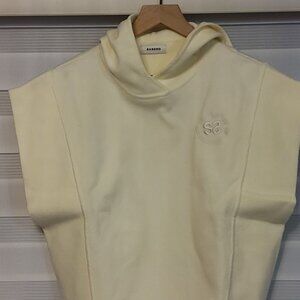 SANDRO Derry logo-embroidered woven hoody NWOT